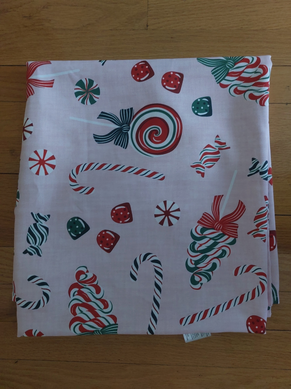 cupcakes & cashmere Candy Cane Holiday Tablecloth